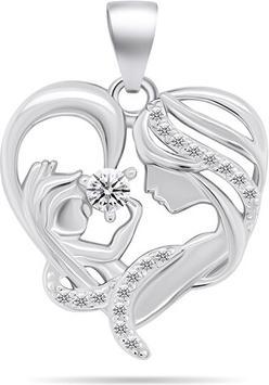 Brilio Silver - Beautiful silver pendant Madonna PT127W
