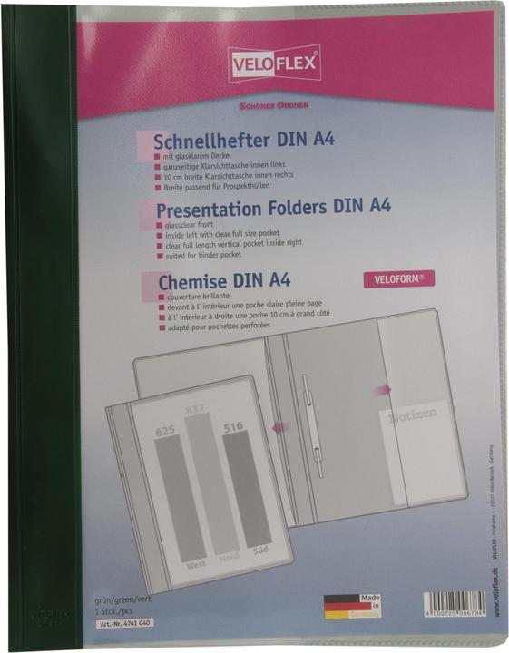 Actual product image Veloflex VELOFORM® A4 loose-leaf binder green (A4, 1 x)