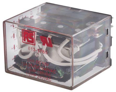 Image du produit Rs Pro LED Indicating relay, 10A 4PCO 12Vdc