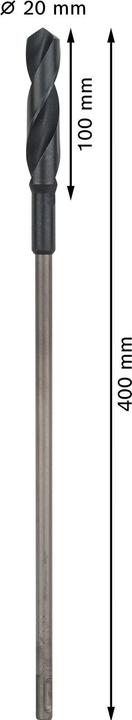 Image du produit Bosch Professional Zubehör Foret d'installation PRO Wood HSS, 20 x 100 x 400 mm (20 mm)