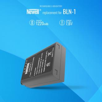 Actual product image Newell battery battery replacement BLN-1 for Olympus OM-D (Rechargeable battery)