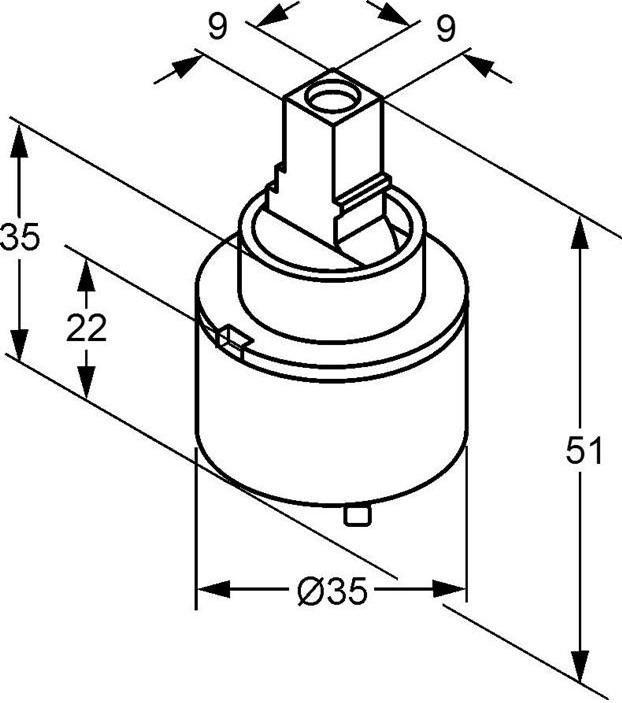 Actual product image Kludi Cartridge