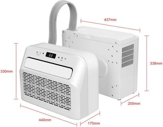 Actual product image Climatech Air conditioning YFA-05C, split for caravans (12 m², 5000 BTU/h)