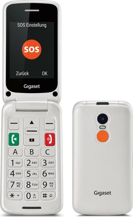 Image du produit Gigaset GL590 Double SIM - Pearl-white (0.03 Go, Blanc nacré, Titan Pearl White, 2.80", Double SIM, 0.30 Mpx, 2G)