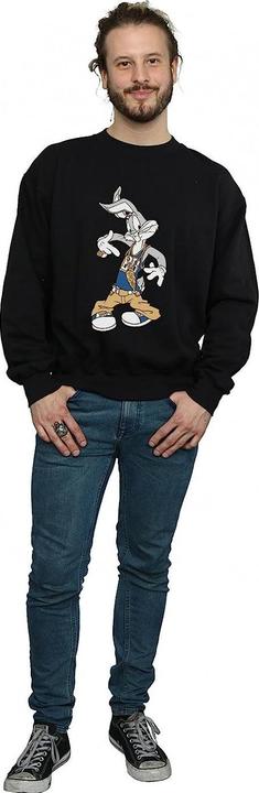 Actual product image Looney Tunes Mens Rapper Bugs Bunny Cotton Sweatshirt (M)