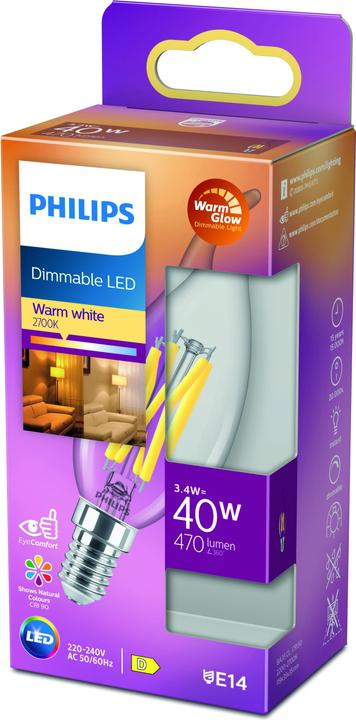 Actual product image Philips LED Candle (E14, 3.40 W, 470 lm, 1 x, D)