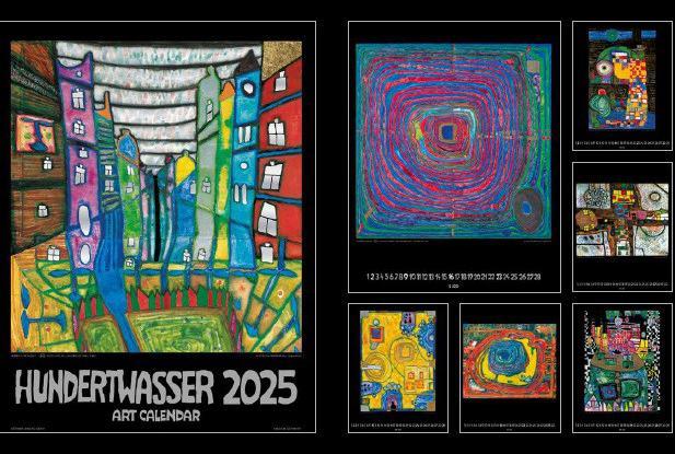 Produktbild Hundertwasser Art Calendar 2025 (44 x 34 cm, Deutsch, Französisch, Englisch)