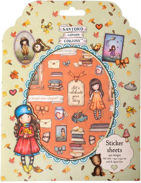 Actual product image art by marlene Gorjuss Sticker Sheet 4x2 designs