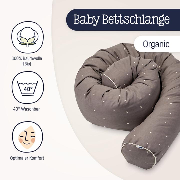 Produktbild Julius Zöllner Bettschlange Organic Wild Dots