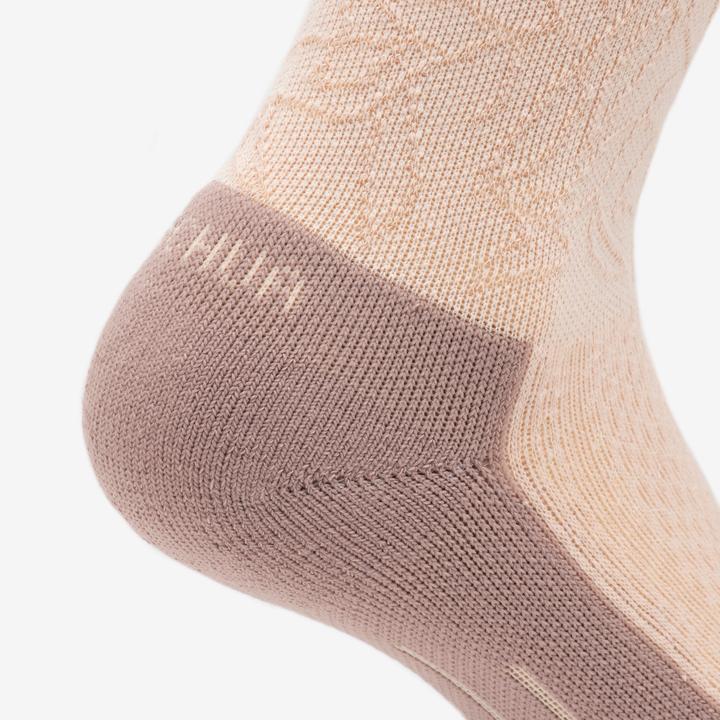 Produktbild Quechua Wandersocken hoch Lyocell & Leinen 2 Paar Hike 100 Lime & Flore (35)