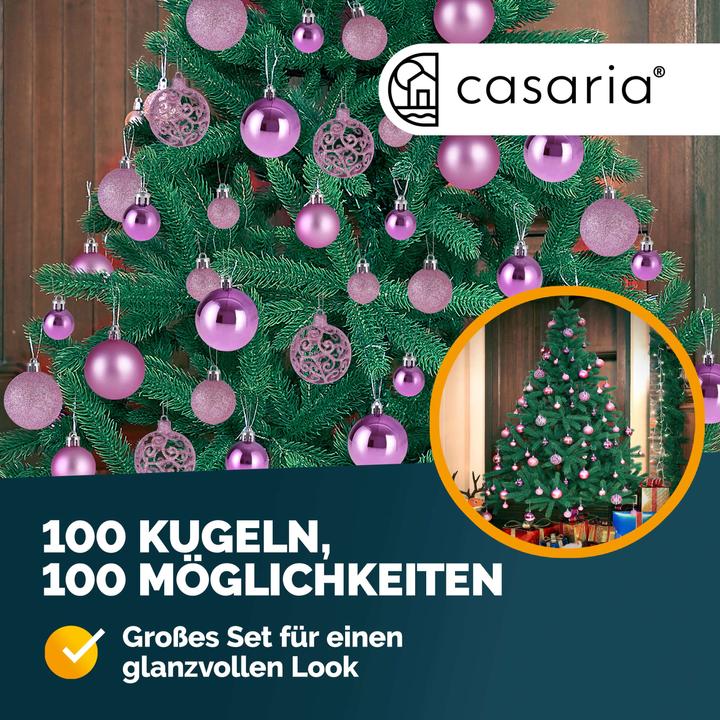 Produktbild Deuba Weihnachtsbaumkugeln (100 -teilig)