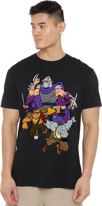 Actual product image Teenage Mutant NT Mens Shredder And Foot Clan T-Shirt (XL)
