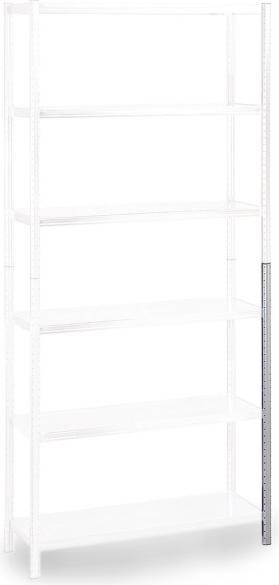 Productafbeelding Raaco 136853 Plankstaander voor basisrek (B x H x D) 31 x 1000 x 31mm staal zilver 4st. (3 x 3 x 100 cm)