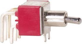 Image du produit Velleman 90° Horizontal Toggle Switch Dpdt On-Off-(On)