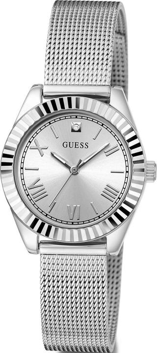 Actual product image Guess - Ladies Silver Tone Analog Watch with diamond GW0842L1