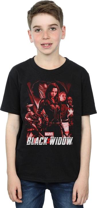 Image du produit - T-shirt BLACK WIDOW MOVIE RED GROUP - Garçon (152, 158)
