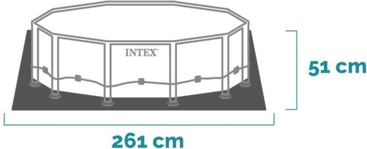 Image du produit Intex Cadre métallique pour piscine (Ø 244 x 51 cm)