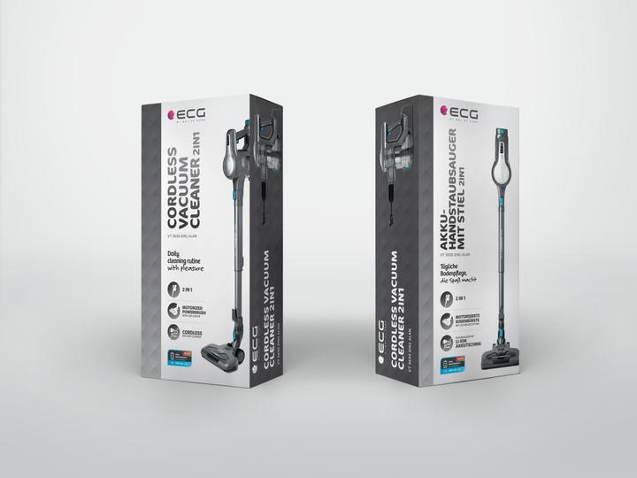 Produktbild ECG VT 3630 2in1 Alan Stick vacuum cleaner, Up to 40 minutes run time per charge