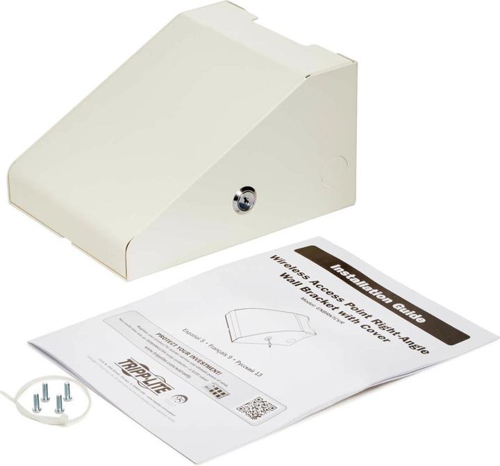 Actual product image Eaton Universal Wall Bracket for Wireless Access Point with Cover - Right Angle Steel Whit (Wall, 5 kg)