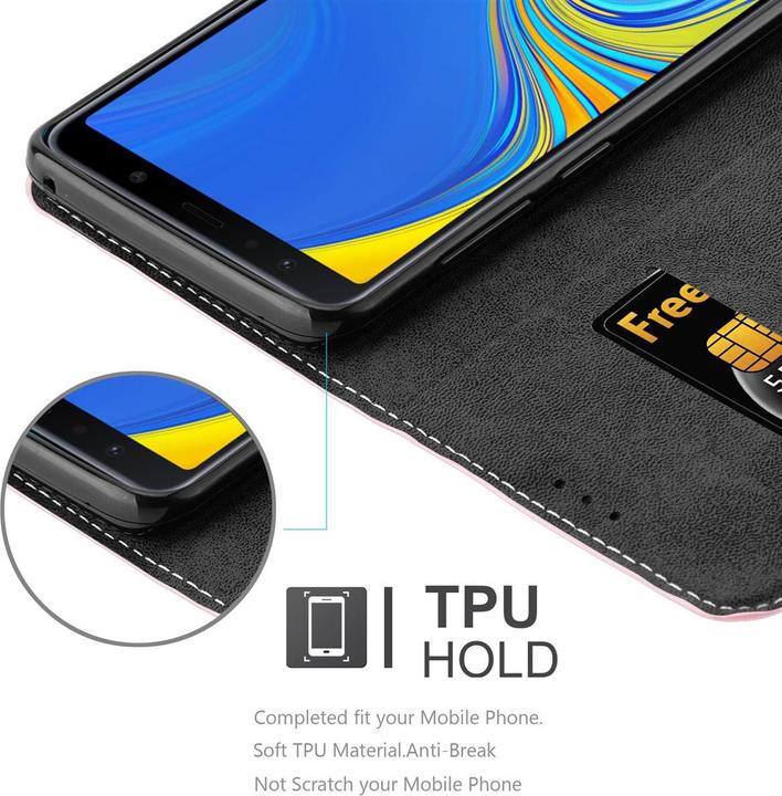 Productafbeelding Cadorabo X-Wallet hoes voor kunstleer pak (Samsung Galaxy A7 (2018))