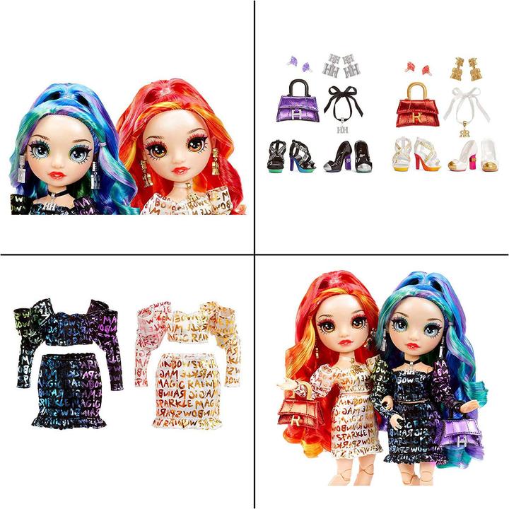 Actual product image Rainbow High Twins- Laurel & Holly De’Vious