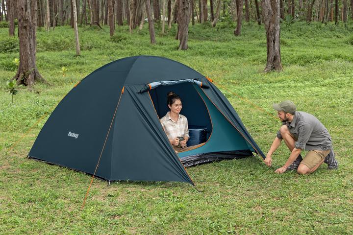 Actual product image Bestway Tent Polyester Fiberglass 70/210x240x140 cm Camping 68141 (Dome tent, 3.86 kg, 4 persons)