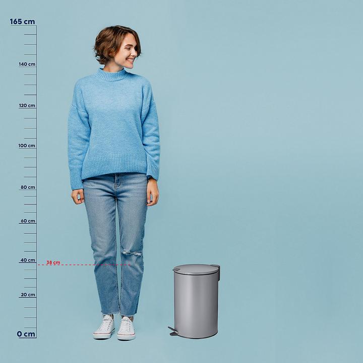 Produktbild Kela Treteimer Mats hellgrau (12 l)