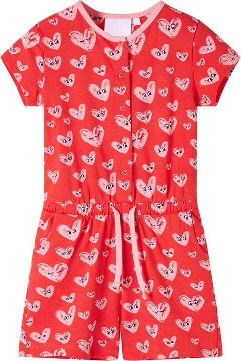 Produktbild VidaXL Kinder-Spielanzug Rot 140,Material: 95 % Baumwolle. 5 (140)