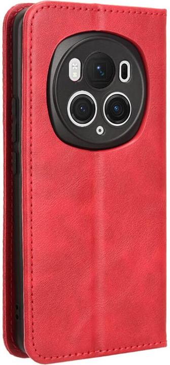 Produktbild Cover-Discount Honor Magic6 Pro - Vintage Flip Case Hülle rot (Honor Magic6 Pro)