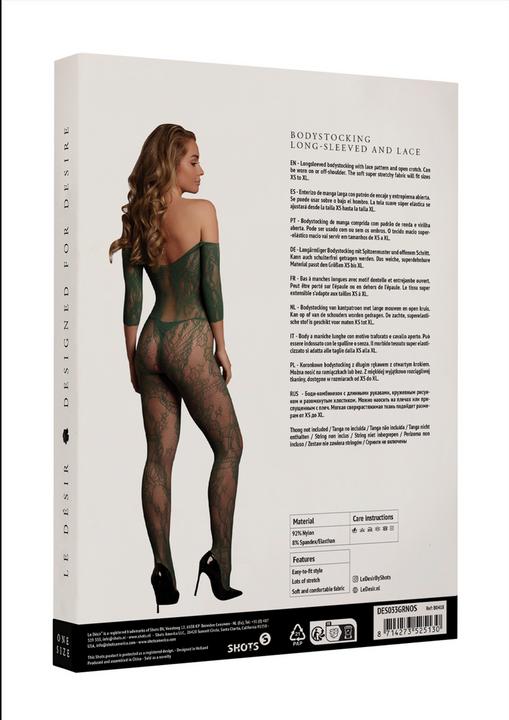 Produktbild Le Désir Lace Long-Sleeved Bodystocking - One Size (One Size)