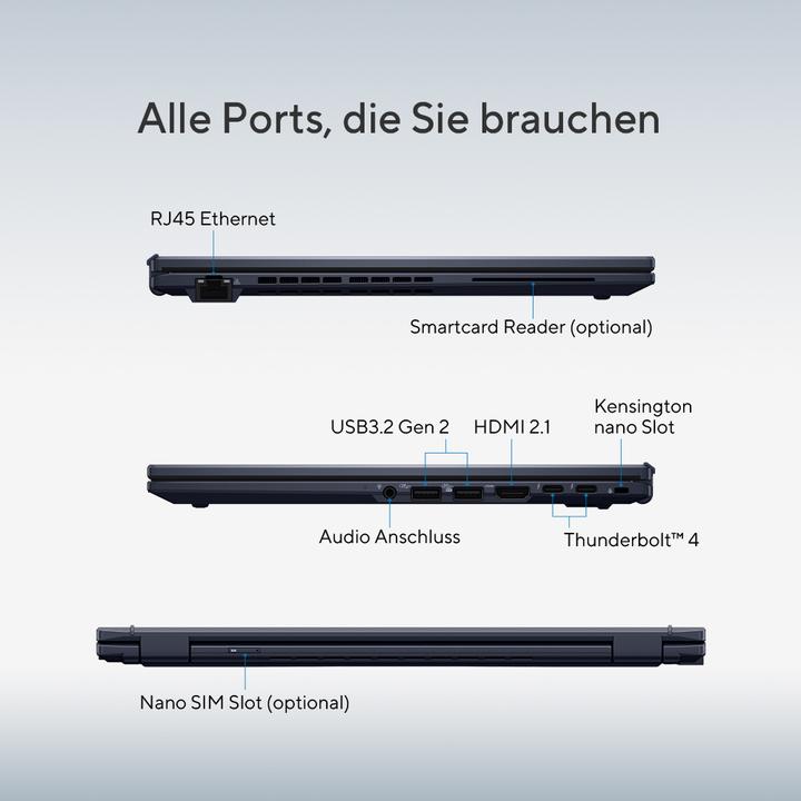 Produktbild ASUS ExpertBook B5 (16", Intel Core Ultra 7 155U, 16 GB, 512 GB, DE)