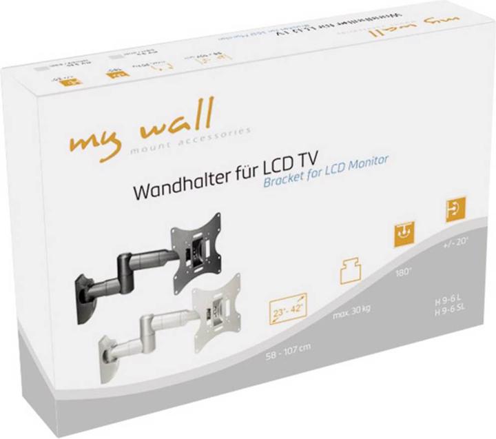 Produktbild myWall H 9-6 SL TV-Wandhalterung 58,4 cm (23" 106,7 cm (42" Ne (Wand, 42.01", 30 kg)