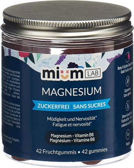 Produktbild Mium Lab Vitamingummis Magnesium (42 Stück, Gummies, 163 g)