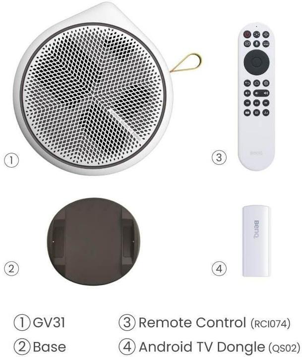 Produktbild BenQ GV31 (Full HD, 300 lm, 1.2:1)