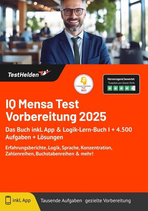 Produktbild Tom Wenk:IQ Mensa Test Vorbereitung 202 (Deutsch, Tom Wenk, 2023)