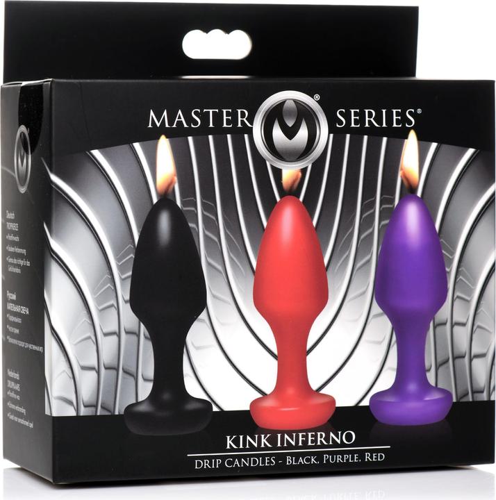 Image du produit Master Series Bougies goutte à goutte Kink Inferno Butt Plug (Jeux de dés)