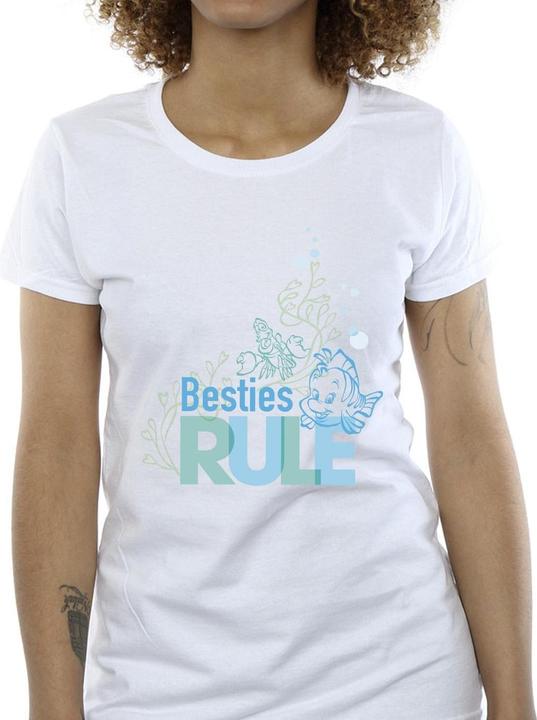 Actual product image Disney Womens/Ladies The Little Mermaid Besties Cotton T-Shirt (S)