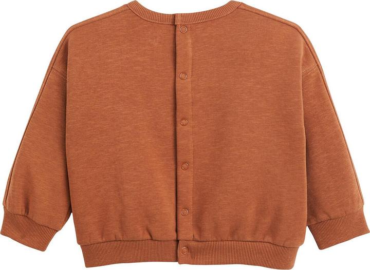 Image du produit La Redoute Collections Sweat-shirt à col rond et bouton-pression (60)