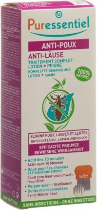 Actual product image Puressentiel Anti lice lotion with comb (100 ml, Lice shampoo)