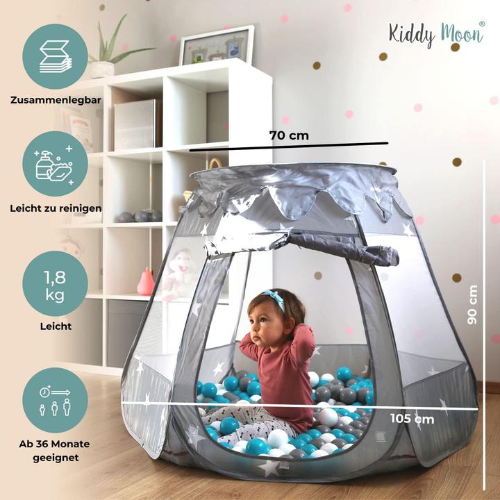 Produktbild Selonis Baby Spielzelt Mit Plastikbällen