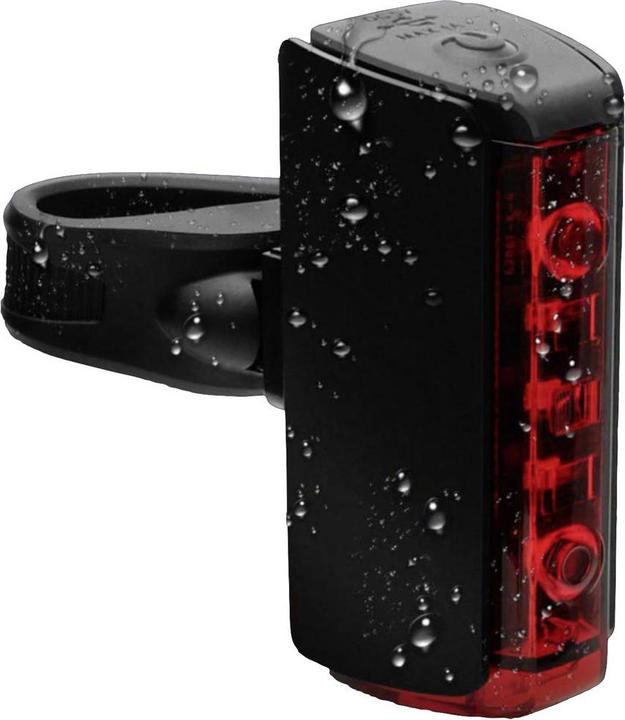 Produktbild Fischer Fahrrad-LED-Akku-Rücklicht PLUS TWIN STOP aus Aluminium, mit Bodenbeleuchtung, Abschaltautomatik