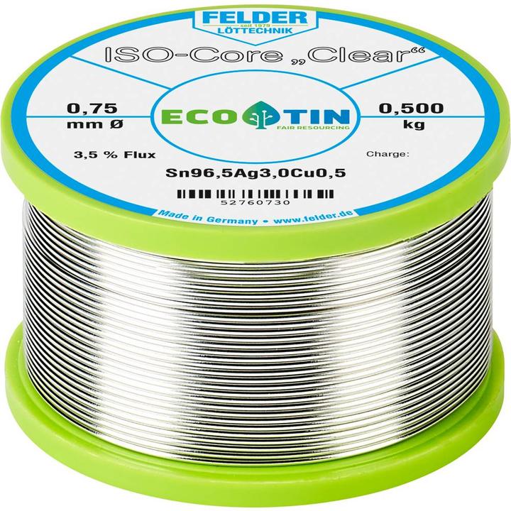 Felder Lottechnik ISO-Core Clear SAC305 (Lötspulenkit)