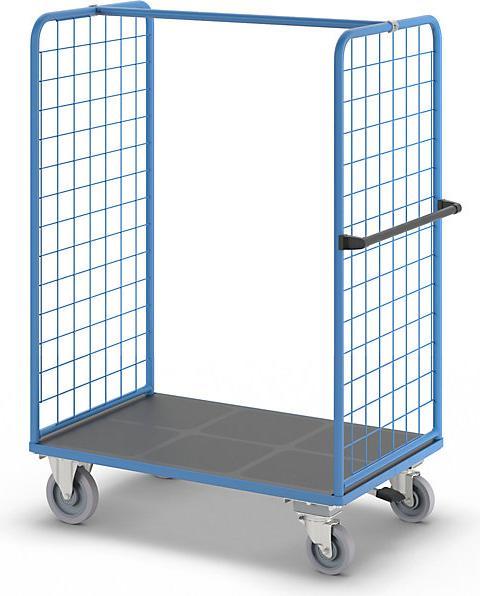 Image du produit eurokraft pro Chariot à tablettes à panneaux latéraux grillagés (500 kg)