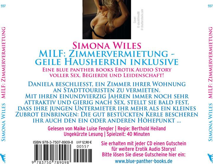 Immagine prodotto Wiles:MILF: Affittacamere - arrapata Ha (Simona Wiles, Tedesco)