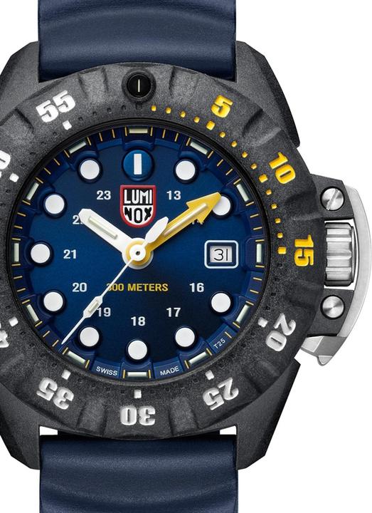 Actual product image Luminox Scott Cassell Deep Dive Carbon Blue (Analogue wristwatch, 44 mm)