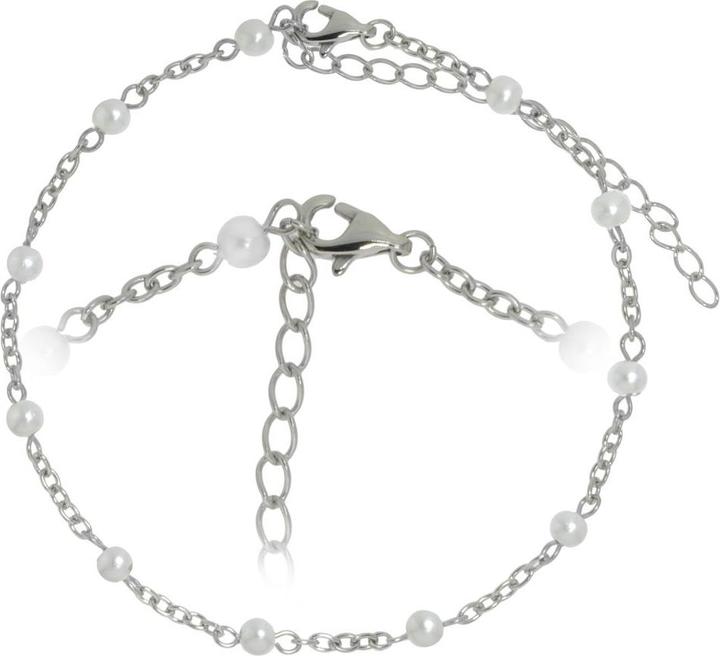 Produktbild Bijouteria Fusskettchen (Stahl, Synthetische Perle, 28 cm)