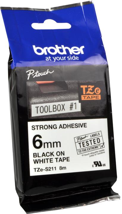 Produktbild Brother Tze-S211 (0.60 cm, Weiss, Schwarz)