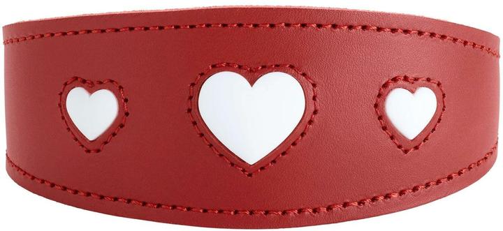 Image du produit Hunter Collier Lévrier Love 37/XS-S, rouge/noir (Chien, Général)