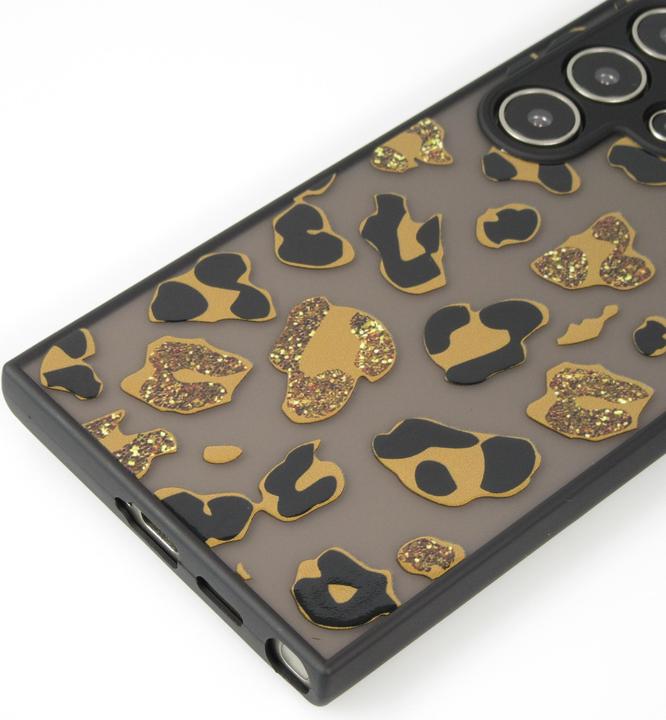 Actual product image PhoneLook Cover semi-transparent blurry design leopard (Samsung Galaxy S24 Ultra)