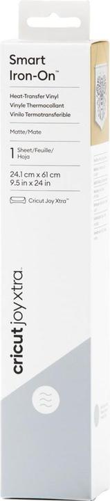 Actual product image Cricut Joy Xtra Smart iron-on film 24.1 x 61 cm, silver